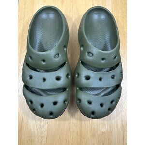 KEEN Yogui Clog Slip On Sandals Mens 11 Olive Green Outdoor Fall Rubber Hunting